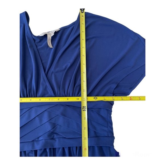 BCBGeneration Blue Pleated Women's Dress Size Small - Picture 5 of 10